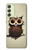 S0360 Coffee Owl Case For Samsung Galaxy A24 4G