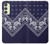 S3357 Navy Blue Bandana Pattern Case For Samsung Galaxy A24 4G