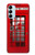 S0058 British Red Telephone Box Case For Samsung Galaxy M14