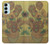 S0214 Van Gogh Vase Fifteen Sunflowers Case For Samsung Galaxy M14