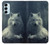 S1516 White Wolf Case For Samsung Galaxy M14