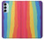 S3799 Cute Vertical Watercolor Rainbow Case For Samsung Galaxy M14