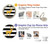 S2794 Black and White Striped Deer Gold Sparkles Case For Motorola Moto G Stylus 5G (2023)