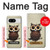 S0360 Coffee Owl Case For Google Pixel 8