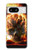 S0863 Hell Fire Skull Case For Google Pixel 8