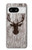 S2505 Reindeer Head Old Wood Texture Graphic Case For Google Pixel 8