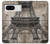 S3416 Eiffel Tower Blueprint Case For Google Pixel 8