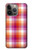 S3941 LGBT Lesbian Pride Flag Plaid Case For iPhone 14 Pro