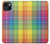 S3942 LGBTQ Rainbow Plaid Tartan Case For iPhone 14 Plus