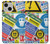S3960 Safety Signs Sticker Collage Case For iPhone 13 mini