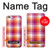 S3941 LGBT Lesbian Pride Flag Plaid Case For iPhone 6 6S