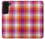 S3941 LGBT Lesbian Pride Flag Plaid Case For Samsung Galaxy S22