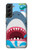 S3947 Shark Helicopter Cartoon Case For Samsung Galaxy S22 Plus