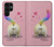 S3923 Cat Bottom Rainbow Tail Case For Samsung Galaxy S22 Ultra