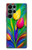 S3926 Colorful Tulip Oil Painting Case For Samsung Galaxy S22 Ultra