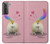 S3923 Cat Bottom Rainbow Tail Case For Samsung Galaxy S21 5G