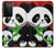 S3929 Cute Panda Eating Bamboo Case For Samsung Galaxy S21 Ultra 5G