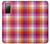 S3941 LGBT Lesbian Pride Flag Plaid Case For Samsung Galaxy S20 FE