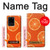 S3946 Seamless Orange Pattern Case For Samsung Galaxy S20 Ultra