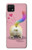 S3923 Cat Bottom Rainbow Tail Case For Samsung Galaxy A22 5G