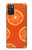 S3946 Seamless Orange Pattern Case For Samsung Galaxy A03S