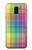 S3942 LGBTQ Rainbow Plaid Tartan Case For Samsung Galaxy J6 (2018)