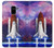 S3913 Colorful Nebula Space Shuttle Case For Samsung Galaxy A8 (2018)