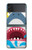 S3947 Shark Helicopter Cartoon Case For Samsung Galaxy Z Flip 3 5G