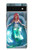 S3911 Cute Little Mermaid Aqua Spa Case For Google Pixel 6a