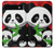 S3929 Cute Panda Eating Bamboo Case For Google Pixel 6a