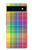 S3942 LGBTQ Rainbow Plaid Tartan Case For Google Pixel 6a
