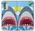 S3947 Shark Helicopter Cartoon Case For Motorola Moto G51 5G