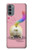 S3923 Cat Bottom Rainbow Tail Case For Motorola Moto G31