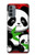 S3929 Cute Panda Eating Bamboo Case For Motorola Moto G31
