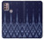 S3950 Textile Thai Blue Pattern Case For Motorola Moto G30, G20, G10