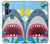 S3947 Shark Helicopter Cartoon Case For Motorola Edge+