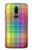 S3942 LGBTQ Rainbow Plaid Tartan Case For OnePlus 6