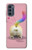 S3923 Cat Bottom Rainbow Tail Case For Motorola Moto G62 5G