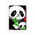 S3929 Cute Panda Eating Bamboo Hard Case For iPad 9.7 (2017,2018), iPad 6, iPad 5