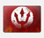 S2803 Fire Red Devil Spear Symbol Hard Case For MacBook Air 15″ (2023,2024,2025) - A2941, A3114, A3241