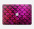 S3051 Pink Mermaid Fish Scale Hard Case For MacBook Air 15″ (2023,2024,2025) - A2941, A3114, A3241