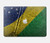 S3297 Brazil Flag Vintage Football Graphic Hard Case For MacBook Air 15″ (2023,2024,2025) - A2941, A3114, A3241