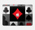 S3463 Poker Card Suit Hard Case For MacBook Air 15″ (2023,2024,2025) - A2941, A3114, A3241