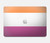 S3887 Lesbian Pride Flag Hard Case For MacBook Air 15″ (2023,2024,2025) - A2941, A3114, A3241