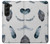 S3085 Feather Paint Pattern Case For Samsung Galaxy Z Fold 5