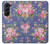S3265 Vintage Flower Pattern Case For Samsung Galaxy Z Fold 5