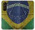 S3297 Brazil Flag Vintage Football Graphic Case For Samsung Galaxy Z Fold 5