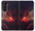 S3897 Red Nebula Space Case For Samsung Galaxy Z Fold 5