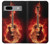 S0415 Fire Guitar Burn Case For Google Pixel 7a