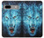 S0752 Blue Fire Grim Wolf Case For Google Pixel 7a